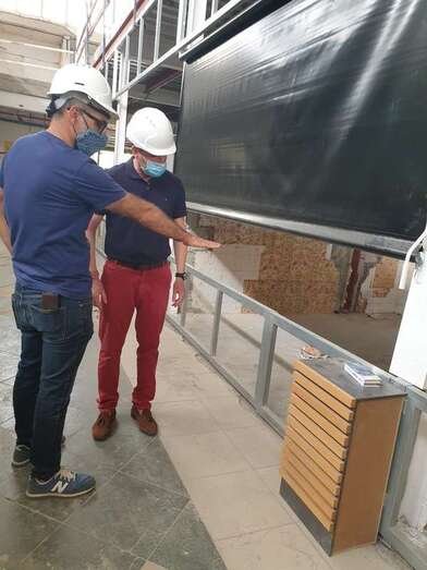 El concejal de Vías y Obras recorrió este martes esta infraestructura que está siendo objeto de una importante rehabilitación (Foto TA)